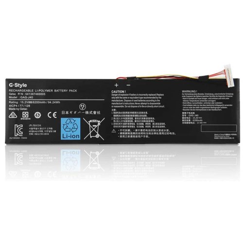 Original 6200mAh 94.24Wh 8-Cell Battery for Gigabyte 541387460002