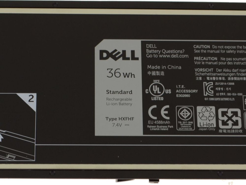 Original 2 Cell 36Whr Battery Dell HXFHF