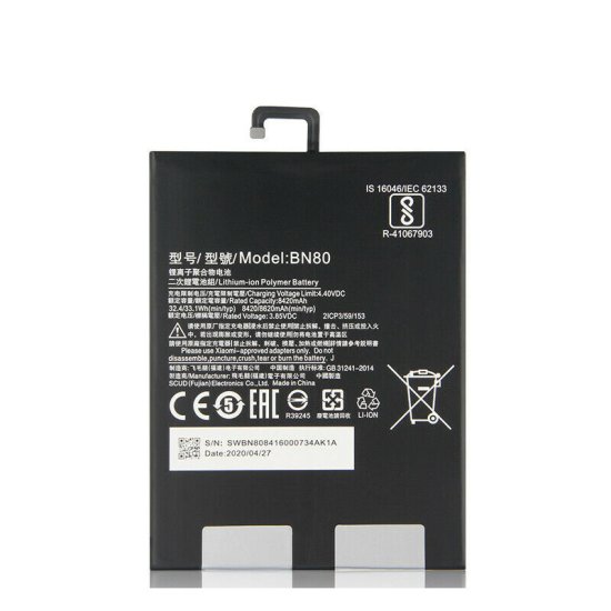 Original 8420mAh 32.4Wh 2-Cell Battery for Xiaomi BN80 - Click Image to Close