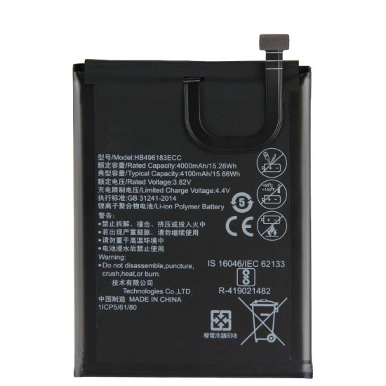 4100mAh 15.66Wh 2-Cell Battery for Huawei HB496183ECC - Click Image to Close