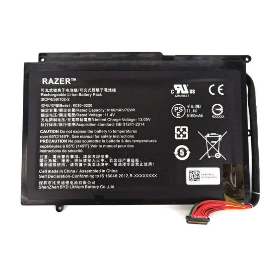 Original 6160mAh 70Wh 3-Cell Battery Razer Blade Pro GTX 1060 - Click Image to Close