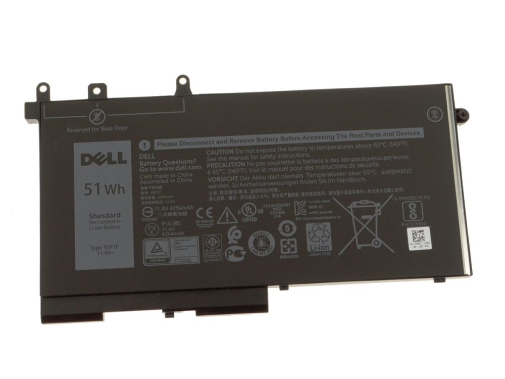 51Whr 4254mAh 3-Cell Dell DJWGP D4CMT Battery