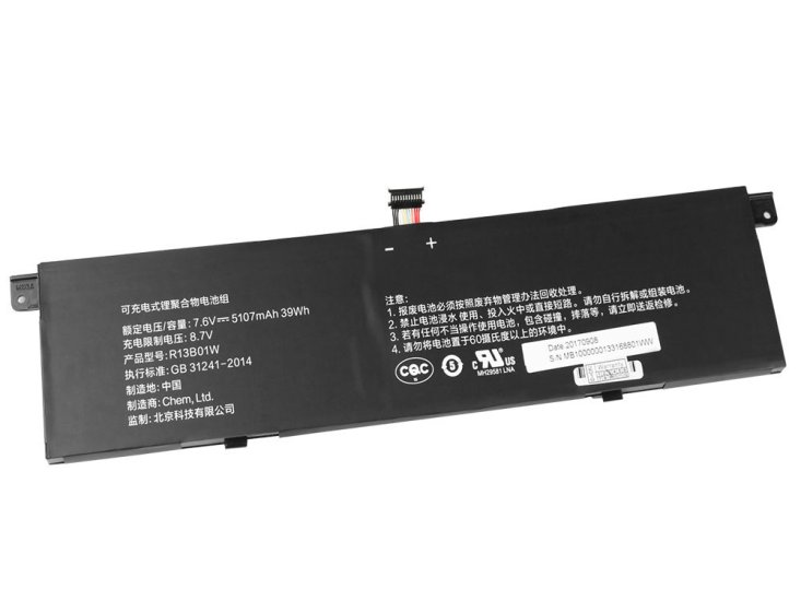 Original 39Wh 5107mAh Xiaomi Mi Air 13.3 Battery - Click Image to Close