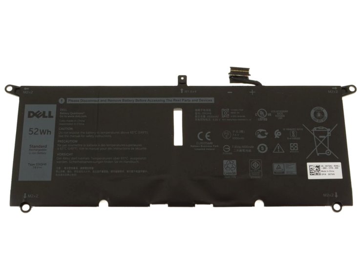 6500mAh 52Wh 4-Cell Battery Dell Inspiron 7391 2-in-1 P113G P113G001 - Click Image to Close