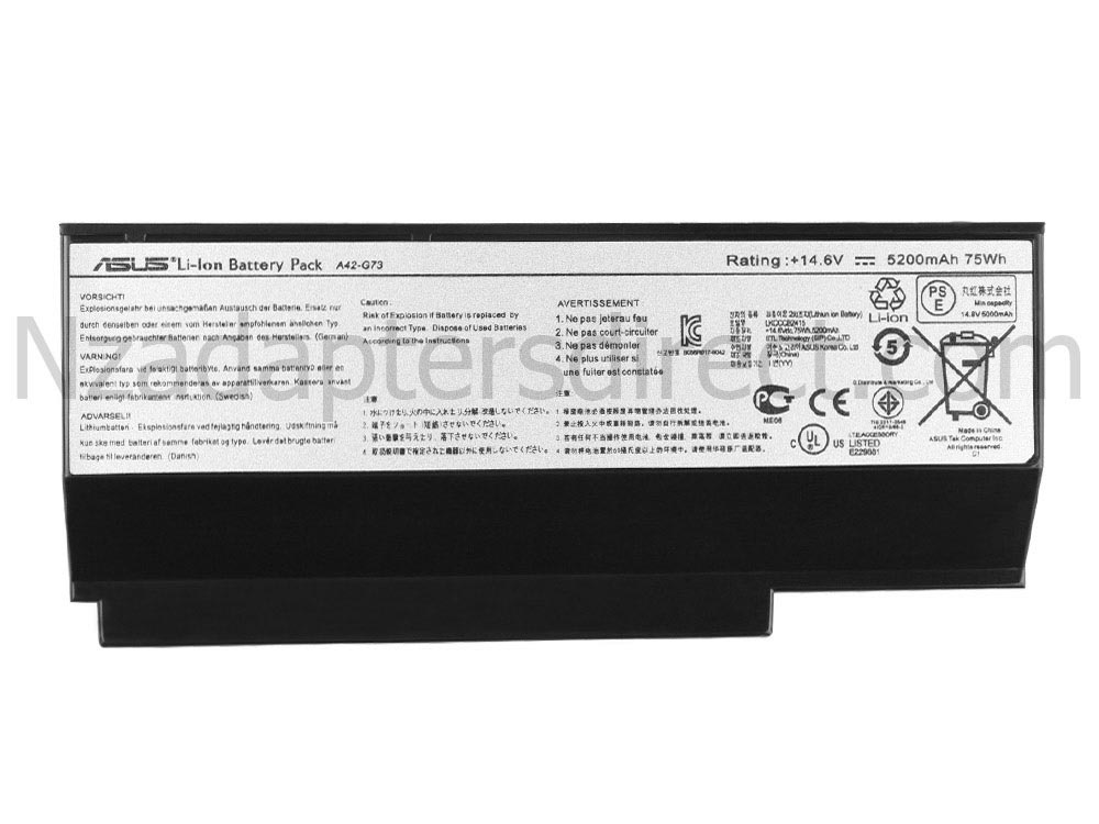 8 Cell Asus G73JH-TY009V G73JH-TY042V G73JH-TY048V Battery