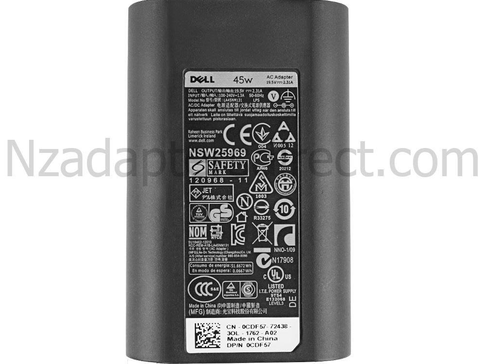 45W Dell Inspiron 3482 P89G P89G006 Power Adapter Charger + Free Cord