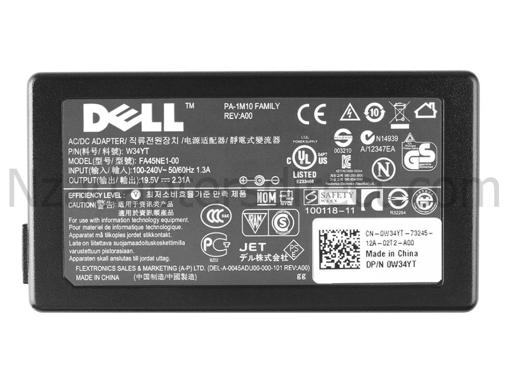 45W Dell 5K74V Adapter Charger + Free Cord