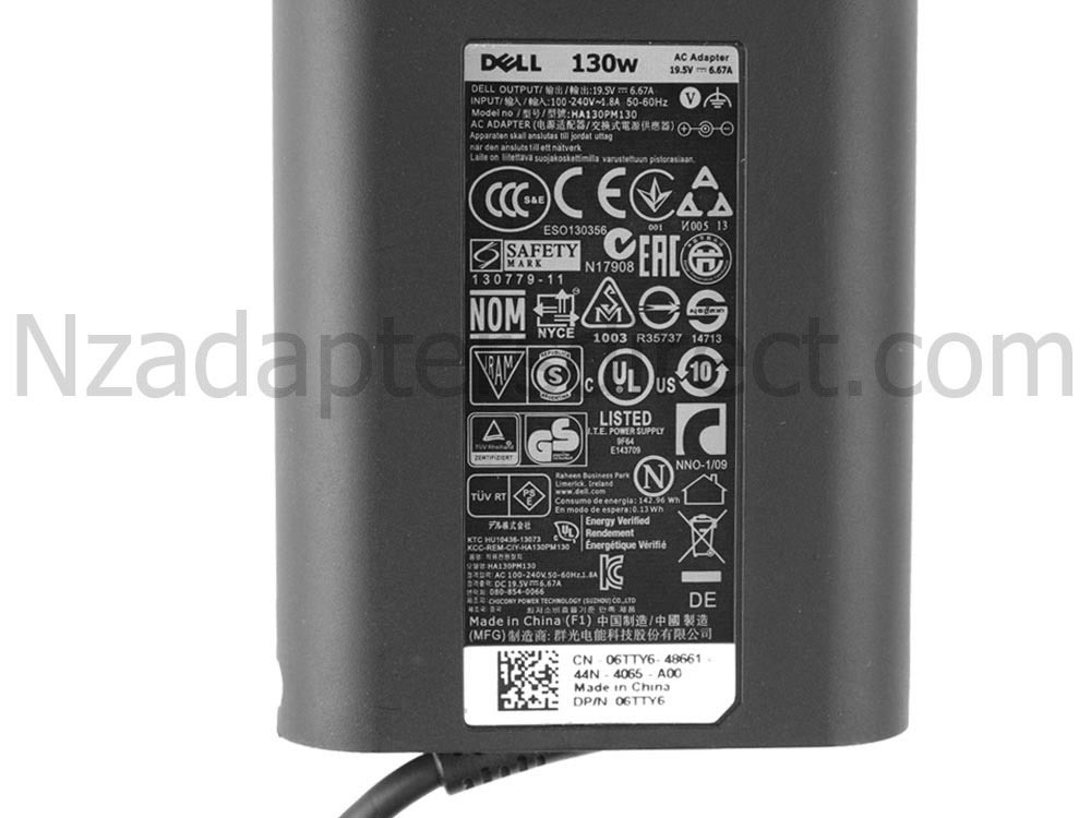 130W Dell P71F P71F002 Power Adapter Charger + Free Cord