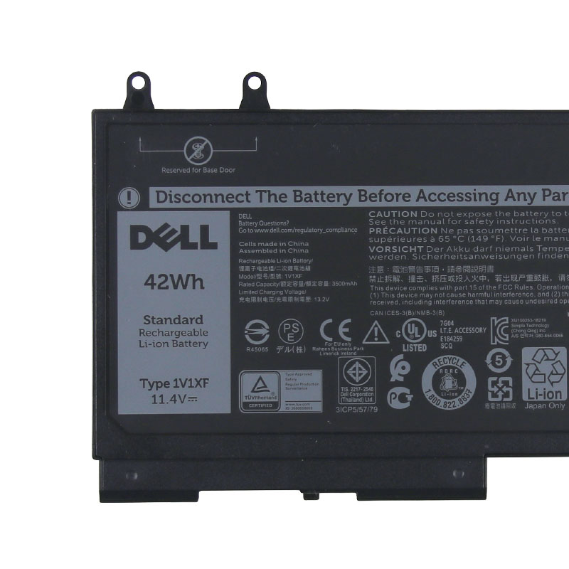 Original 2700mAh 42Wh 3-Cell Battery Dell 1V1XF