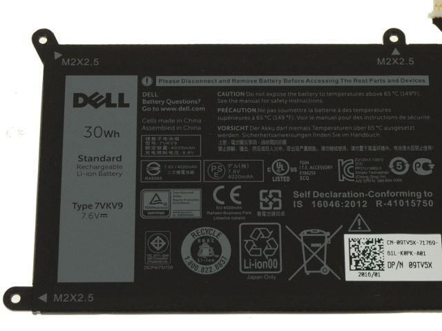 Original 30Wh Dell 9TV5X V55D0 Battery