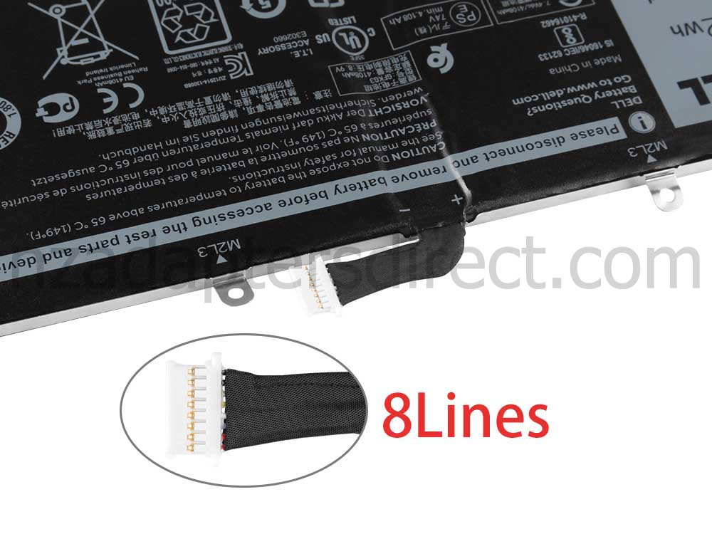 Original 32Wh 2-Cell Dell Venue 10 Pro 5056 Battery