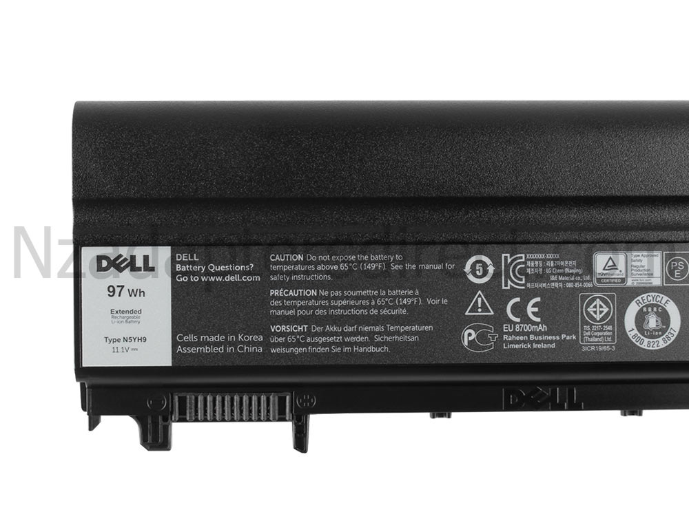 97Wh 8700mAh 9-Cell Dell Latitude 14 E5440 Battery