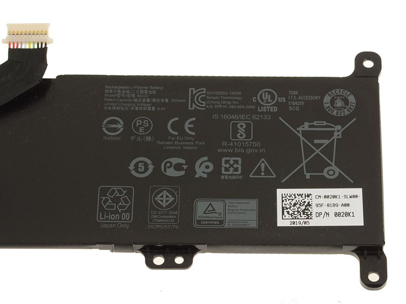 Original 3500mAh 28Wh 2-Cell Dell Inspiron 3195 2-in-1 P31T P31T001 Battery