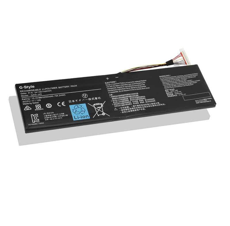 Original 6200mAh 94.24Wh 8-Cell Battery for Gigabyte 541387460002