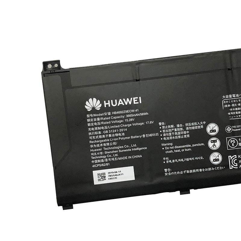 Original 3665mAh 56Wh 4-Cell Battery for Huawei HB4692Z9ECW-41