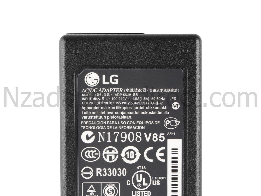 48W LG 21:9 UltraWide 29UM55 29UM55-P 29UM55-B Adapter Charger + Free Cord