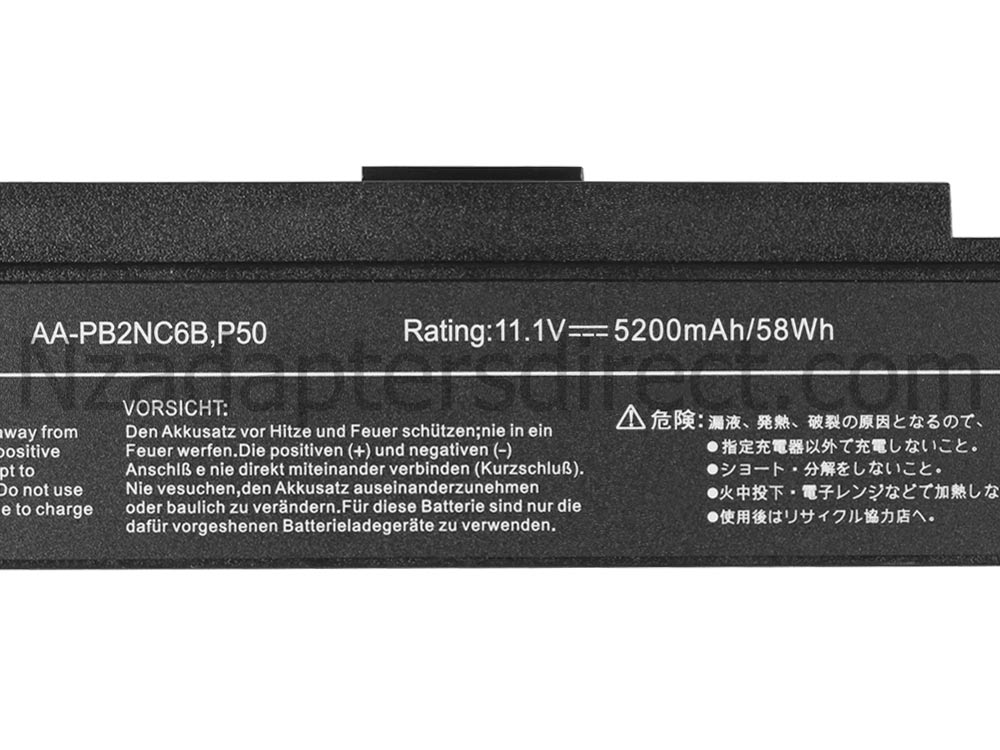 5200mAh 58Wh 6-Cell Samsung 200A5B NP200A5B Battery