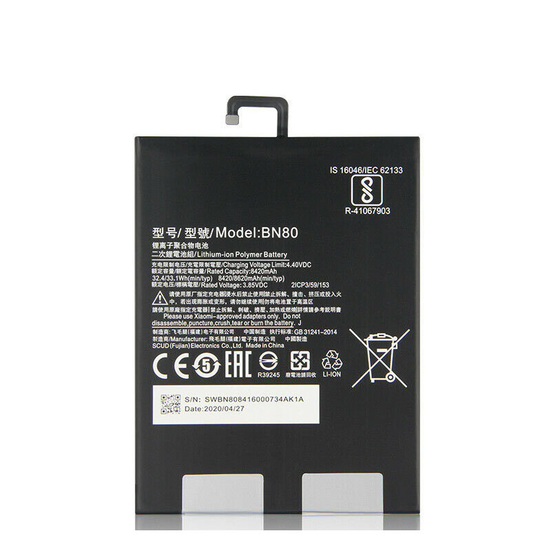 Original 8420mAh 32.4Wh 2-Cell Battery for Xiaomi BN80