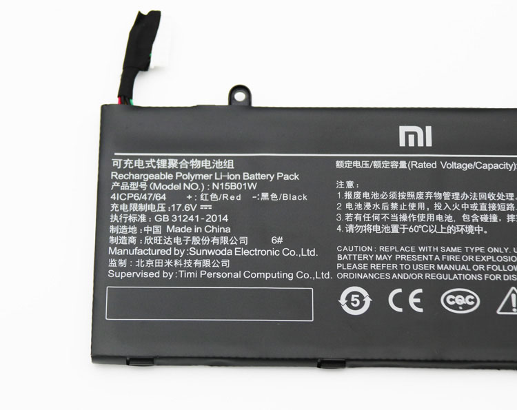 Original 2600mAh 40Wh 4-Cell Battery for Xiaomi TiMi TM1703